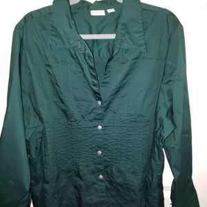 Forest green blouse